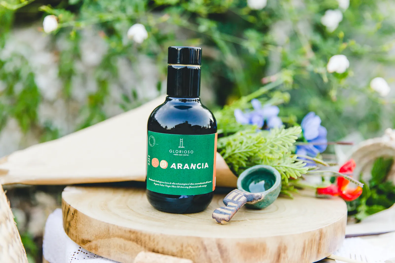 250ml Olio di Oliva Extra Vergine Biologico mit Bio-Orangen-Extrakt, vegan