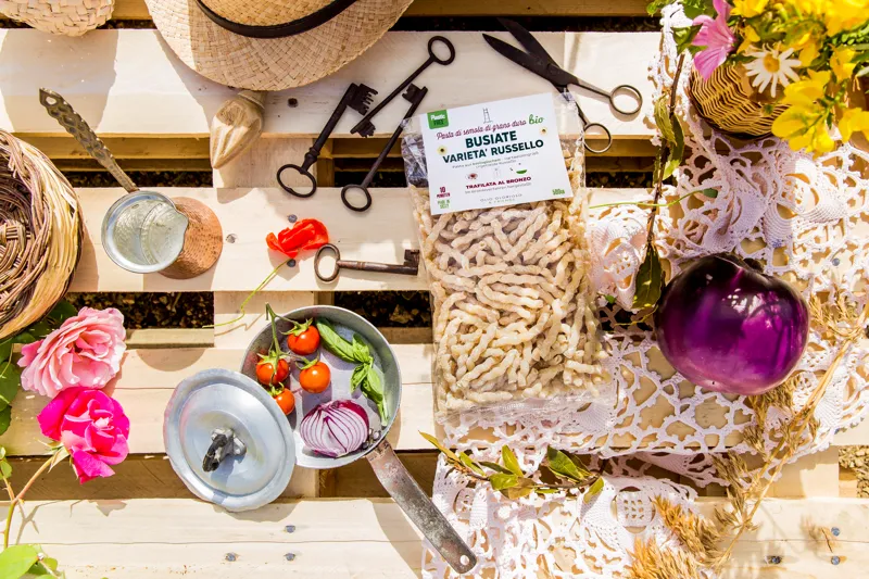 Busiate, original sizilianische Pasta aus Bio-Hartweizengrieß, Urgetreide "Russello", vegan