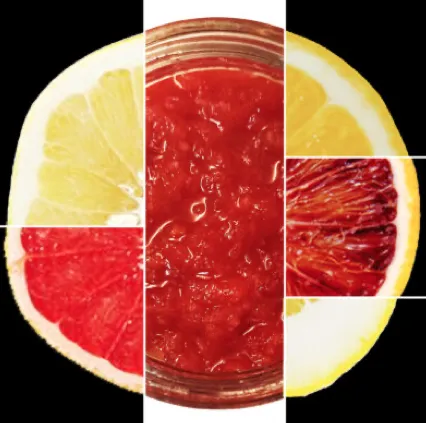 Marmellata di Agrumi: Grapefruit, Blutorange, Zitrone, 200g, vegan