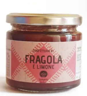 Marmellata di Fragola e Limone: Erdbeeren & Zitronen, 200g, vegan