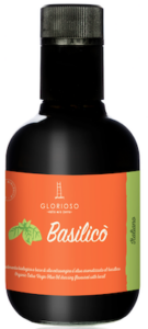 Bio-Olivenöl Basilikum Flasche